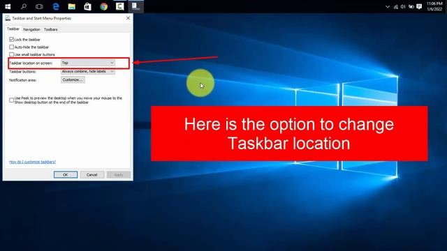 Move Top Taskbar to Bottom of Screen in Windows 10 Operating System смотреть онлайн