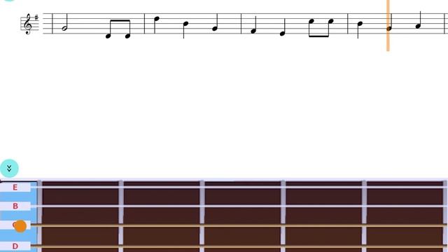 "Happy Birthday To You" guitar notes - "Easy Note" app (iOS & Android) - learn guitar app смотреть онлайн