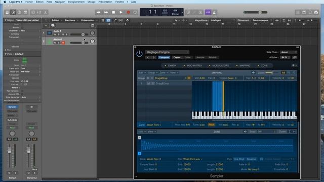 Tutoriel Logic Pro 10.5 (en Français): Glisser / déposer optimisé (Sampler & Drum Machine Designer) смотреть онлайн