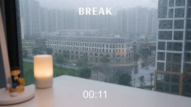 2 часа StudyWithMe - Calm Piano, Soft Rain - Pomodoro 25/5