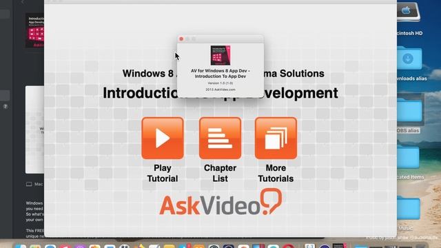 AV for Windows 8 App Dev Introduction To App Dev Developer Tools App [MAC] смотреть онлайн