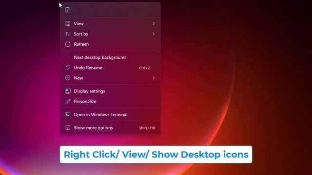 How to show or hide desktop icons in Windows 11 #windows11 смотреть онлайн