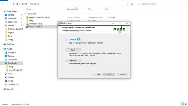 Part 6 of how to create Laravel project : Install Nodejs for Windows смотреть онлайн