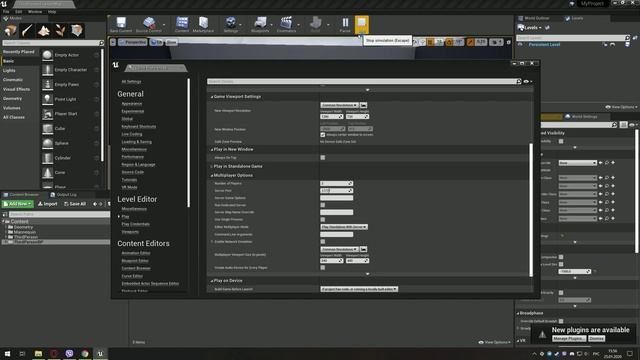 Unreal Engine - start single process for multiplayer test смотреть онлайн