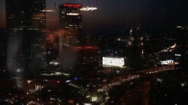 Rain outside the window, city, evening. Relax, fall asleep in 14 minutes. смотреть онлайн