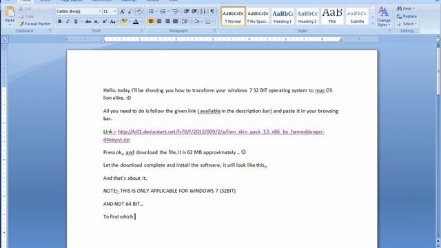 How to transform windows 7 to Mac Lion OS ~ Tutorial ~ HD 1080P смотреть онлайн