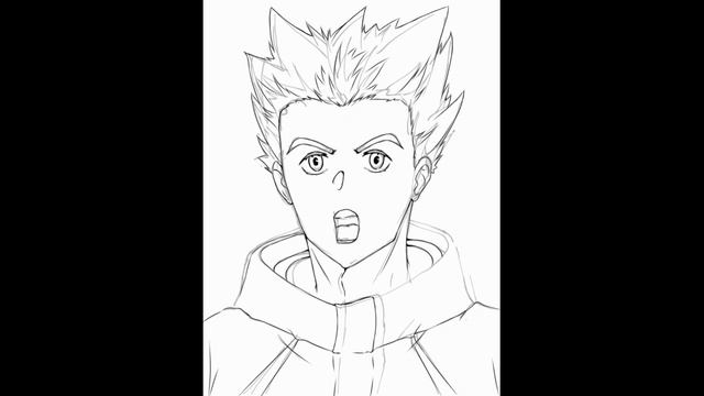Bakugo (Ibis paint X) Haikyuu fan art speedpaint смотреть онлайн