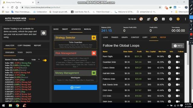 Binary.com Bot AutoTrader | Copy Trading Best Strategy | Free смотреть онлайн