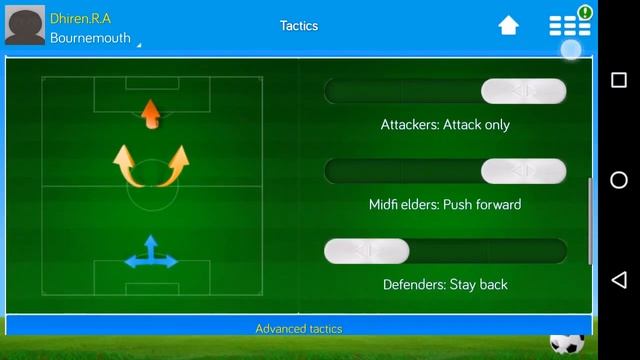 Online Soccer manager OSM best tactics for 4-3-3 A formation | Mobile App Android смотреть онлайн