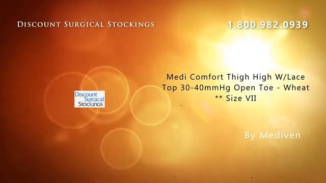 Medi Comfort Thigh High W/Lace Top 30-40mmHg Open Toe - Whea смотреть онлайн