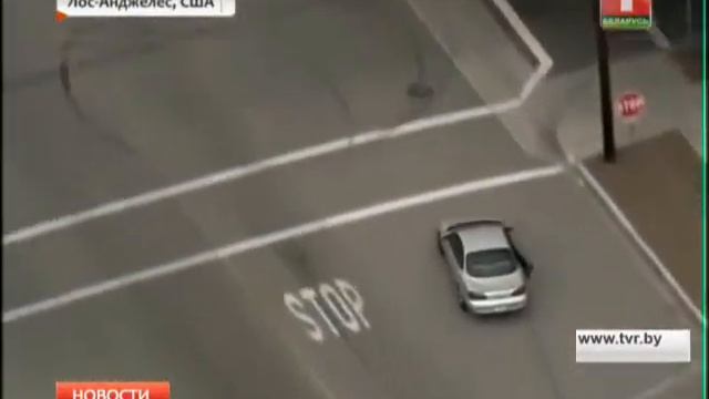 Погоня в лучших традициях голливудских боевиков на улицах Лос-Анджелеса смотреть онлайн