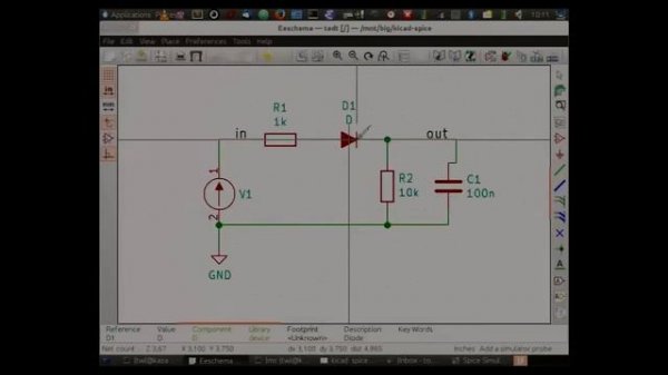 Integrated Spice Simulation with Kicad