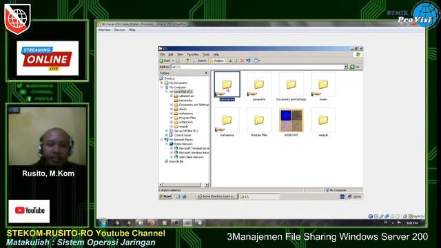 Management Pada Windows Server 2003 Kuliah Online Stekom Semarang Kelas Pagi 2 смотреть онлайн