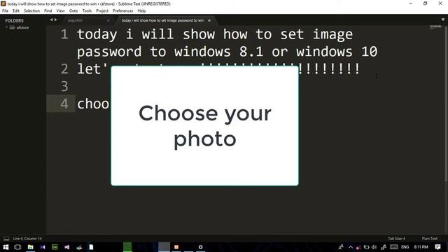 New Trick How To set image password to Windows / 8.1 / 10 смотреть онлайн