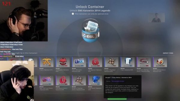 Titan Holo? OhnePixel Opens 50k 2014 Katowice Legends Capsule