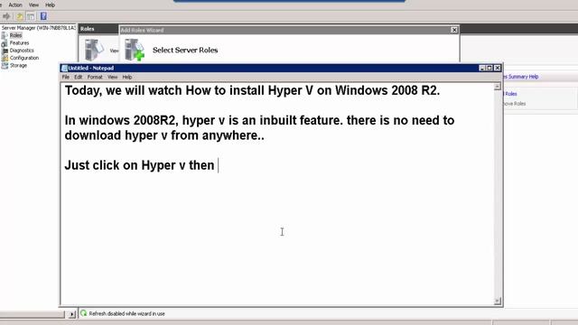 How To Install & Configure Hyper-V On Windows Server 2008 R2 !! смотреть онлайн