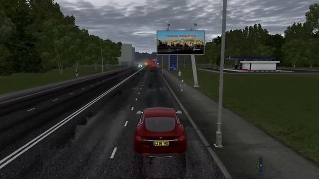 City Car Driving - Tesla Model S смотреть онлайн
