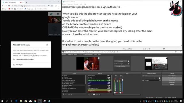 Setup obs for google meet hangout смотреть онлайн