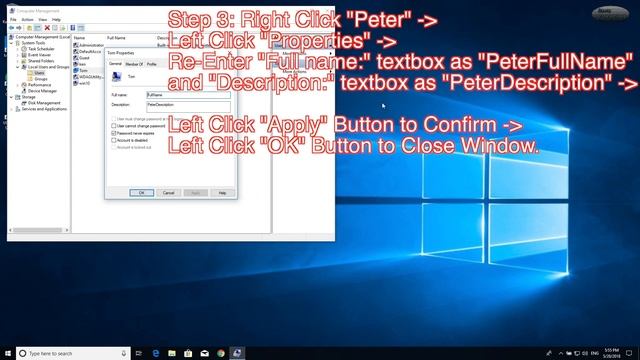 Windows 10 Rename User Account смотреть онлайн