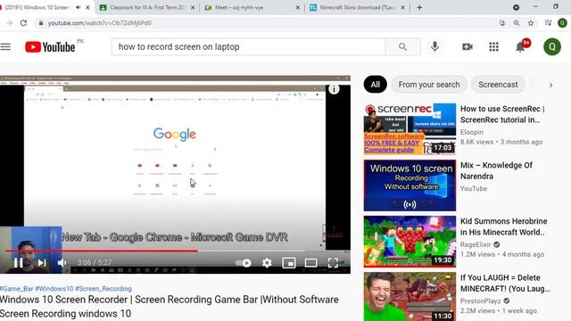 20191 Windows 10 Screen Recorder Screen Recording Game Bar Without Software Screen Recording win смотреть онлайн