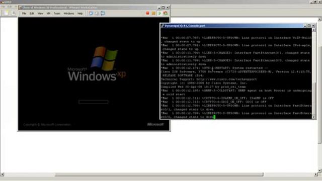 Creating a virtual PC to router connection Connecting VMWare to GNS3 смотреть онлайн