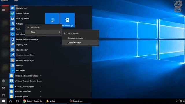 Windows 10 -Adding notepad as a shortcut on desktop смотреть онлайн