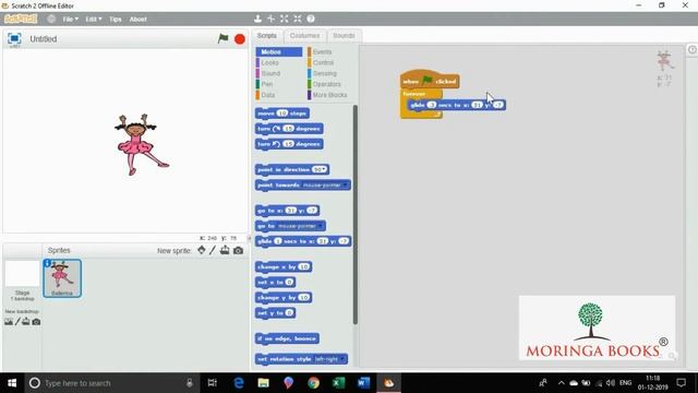 Scratch - How to Glide Sprite on to the Stage in Scratch in Windows 10 смотреть онлайн