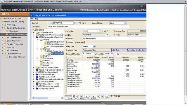Accpac 121 Feature v54 PJC Construct Maintenance Contruct Mainitenance смотреть онлайн