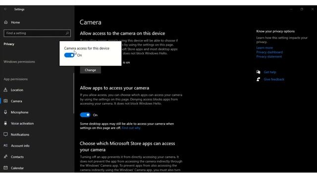 How to turn off camera / webcam access in Windows 10 | Windows 10 Privacy | Windows 10 Settings смотреть онлайн