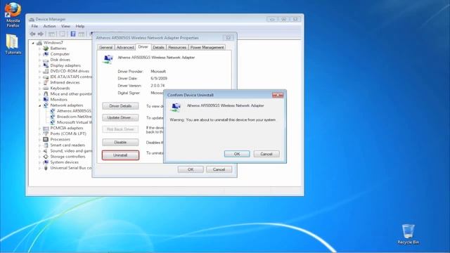 How to Install and Uninstall Wi Fi Drivers in Windows 7 смотреть онлайн