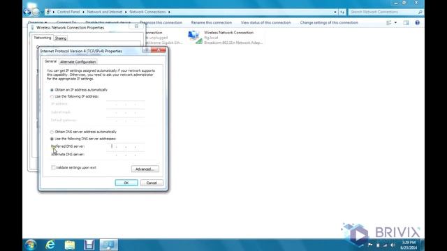 How To Manually Change DNS In Windows /// Brivix смотреть онлайн