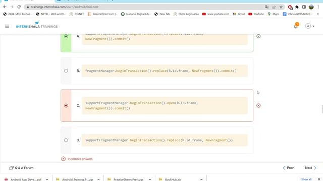 Final Test Android App Development By Internshala 30 Question Solution #internshala #internship смотреть онлайн