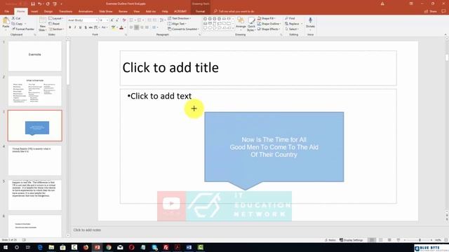 Microsoft Office 365 - 118 - PowerPoint - The Home Menu - Drawing and Dictation Sub Menu смотреть онлайн