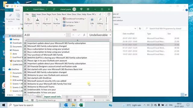 How to make list of files in any folder excelVBA. смотреть онлайн