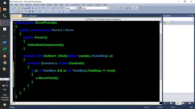 How Validating Form in C# using Errorprovider and Clearing the Form смотреть онлайн