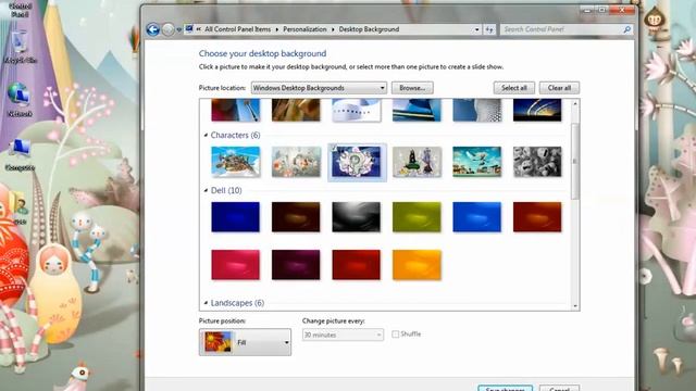 How to Change the wallpaper on your Desktop in window 7 смотреть онлайн