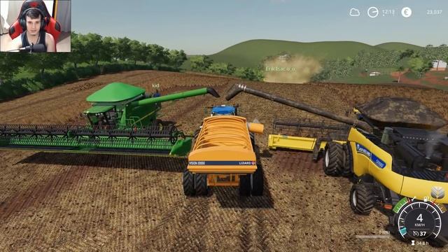 INICIAMOS A MEGA COLHEITA DE BRAQUIARIA | Farming Simulator 19 | Os Pioneiros - Episódio 56 смотреть онлайн