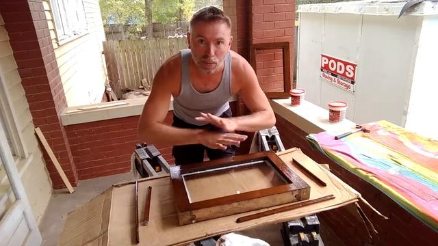 Restored door window, from painted white to stained wood. Restoration Dreams Episode 14 смотреть онлайн