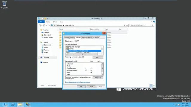 Tutorial Windows Server 2012 FTP смотреть онлайн