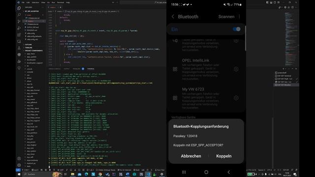 esp32 bluetooth spp acceptor example смотреть онлайн