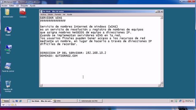 configuración del servidor wins en windows 2008 server смотреть онлайн