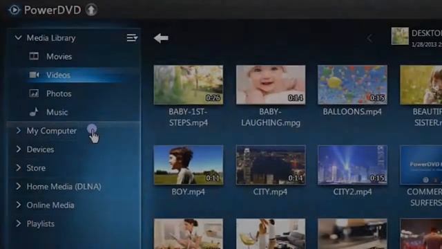 CyberLink PowerDVD 13 - Der Medienpanel смотреть онлайн