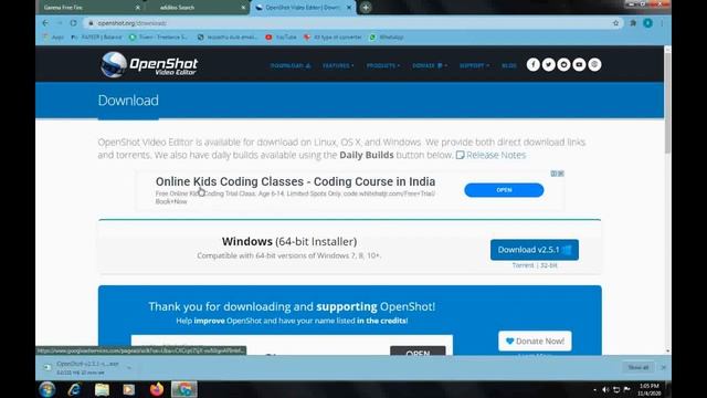 How To Download And Install OpenShot Video Editor On Windows 10/8/7 100% Free смотреть онлайн