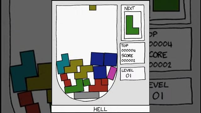 5 lines in Hell Tetris смотреть онлайн