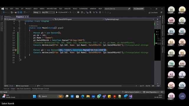 Training on Mastering NET & Net Core, Quinnox 2023 08 04 Day3 смотреть онлайн