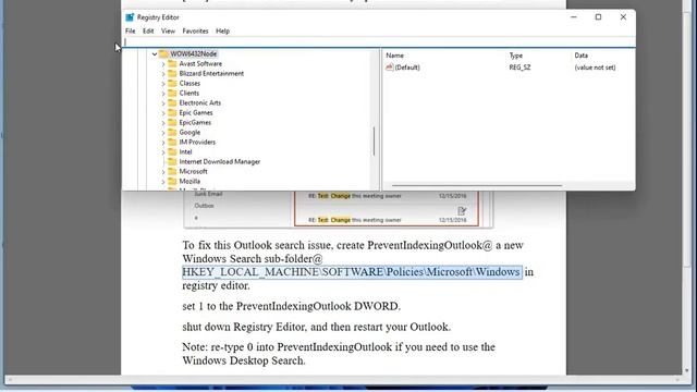 KB5008212 Windows security update breaks Outlook search (Workaround included) смотреть онлайн
