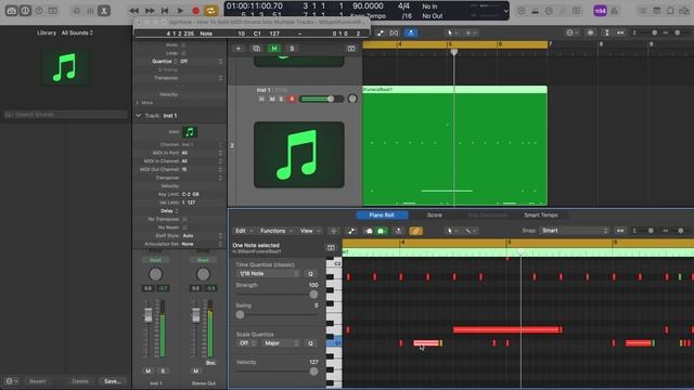 How To Split MIDI Drums Into Separate Tracks In Logic Pro X - Ugritone Edition смотреть онлайн