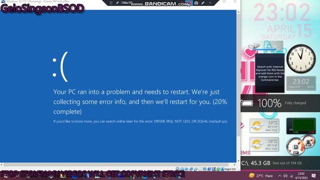 Car accident has BSOD VM (Windows 10 1511) смотреть онлайн