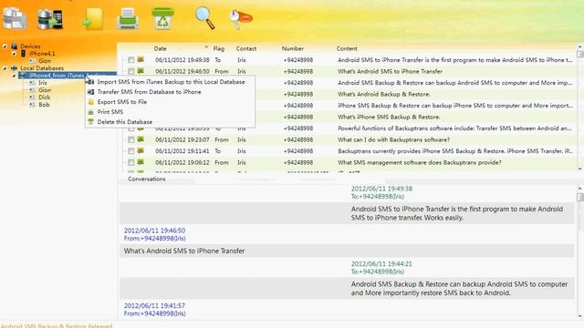 Transfer messages from iTunes backup to iPhone смотреть онлайн