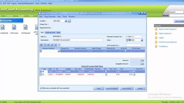 AutoCount Computerised Accounting Course Chapter 2 Task 2.8 By Najaa смотреть онлайн